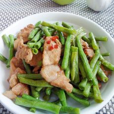 豆角炒肉的做法步骤