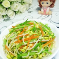 芹菜炒黄豆芽的做法步骤