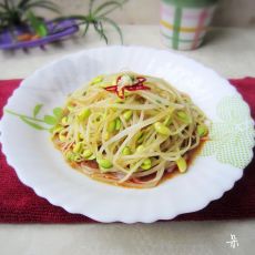 凉拌黄豆芽的做法步骤