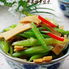 芹菜炒多味干的做法步骤