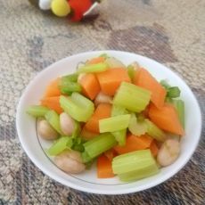 凉拌芹菜花生米的做法步骤