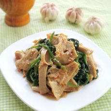 菠菜面筋的做法步骤